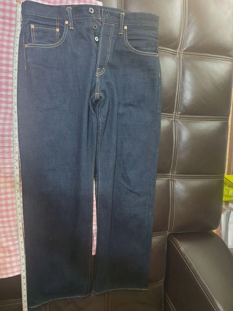 테드맨 컴퍼니(tedman company) 페인팅아트웍진(셀비지 복각 데님)33 웨어하우스 풀카운트 90s 리바이스 이미지