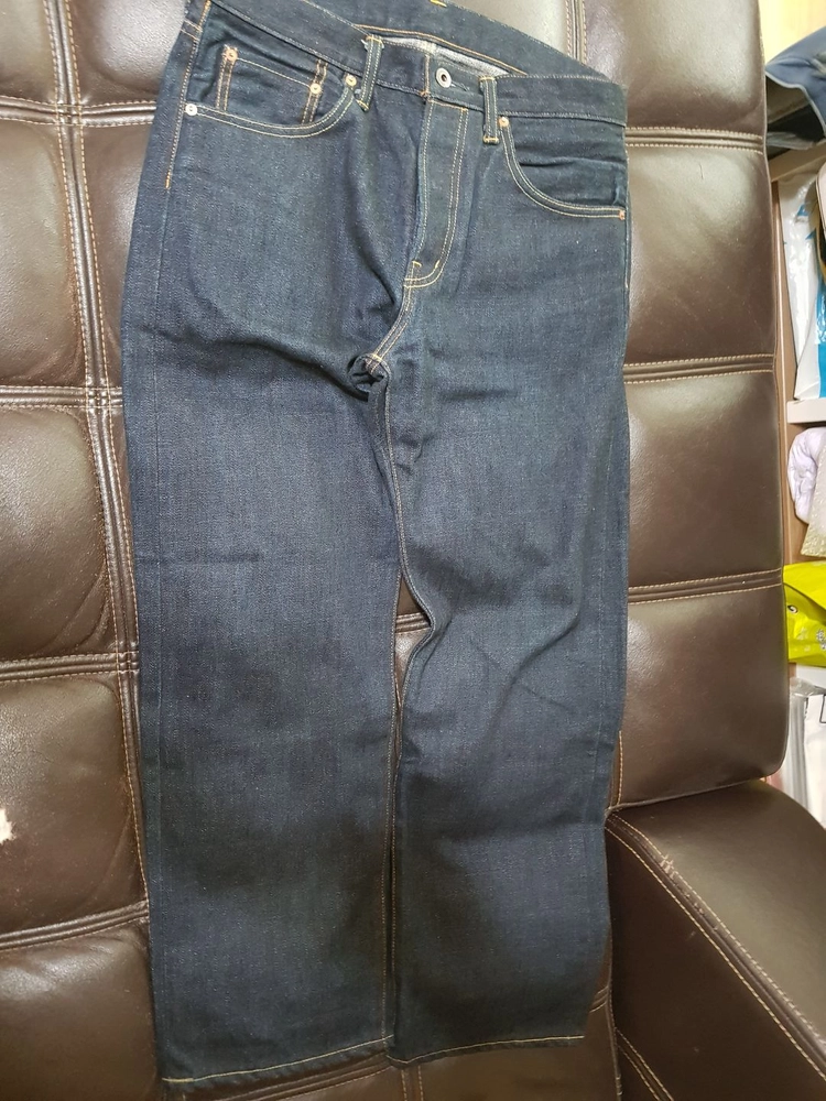 테드맨 컴퍼니(tedman company) 페인팅아트웍진(셀비지 복각 데님)33 웨어하우스 풀카운트 90s 리바이스 이미지