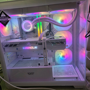 Home라이젠7 9800X3D RTX5070TI 배그 아이온2 화이트 게이밍컴퓨터 조립PC 본체 이미지