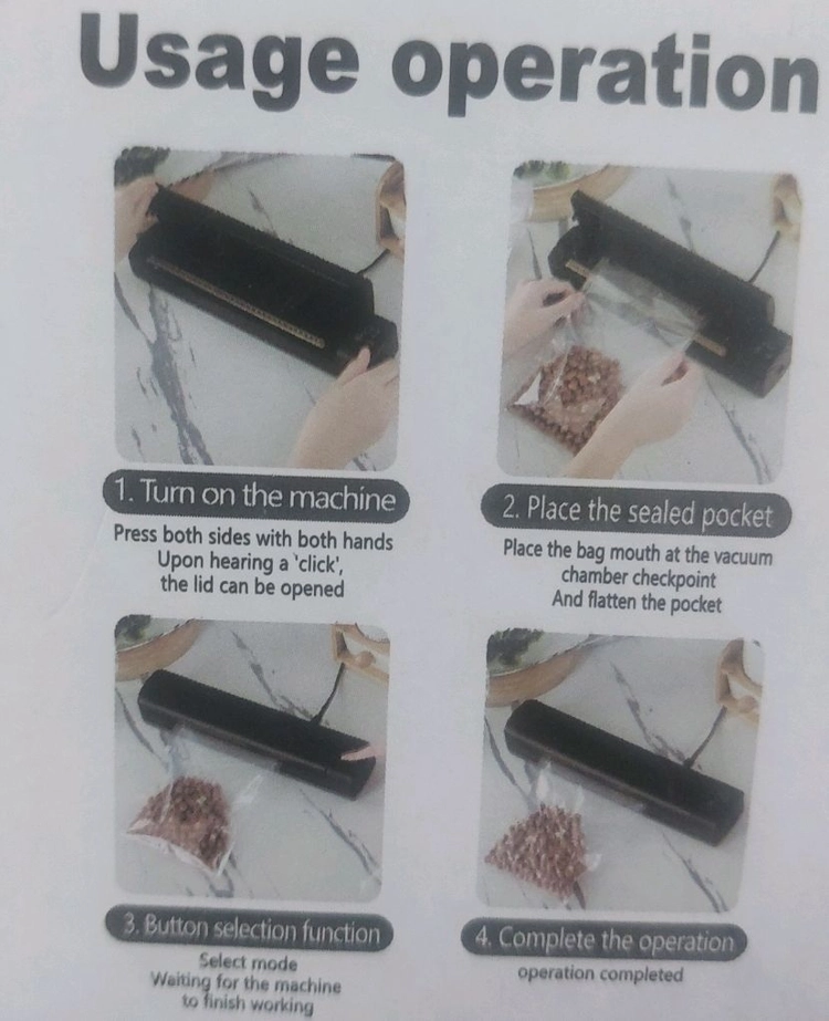 정품)VACUUM SEALER가정용 자동포장기 미개봉가정에서 간편하게 사용할 수 있는 자동 포장기예요식품을 신선하게 이미지