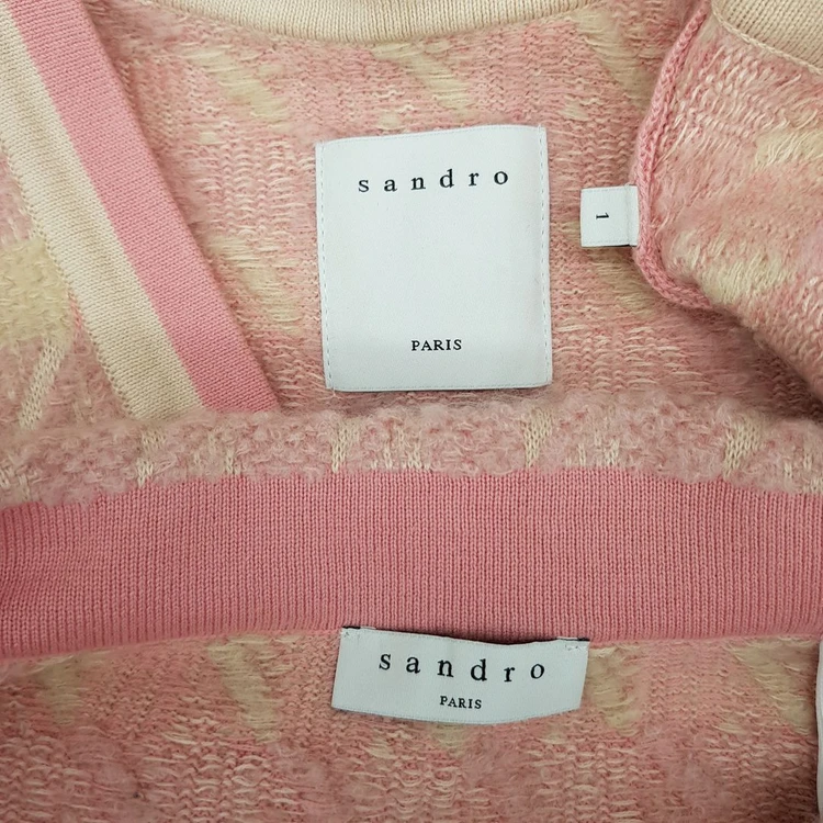 산드로(Sandro Paris) 하운드투스 니트 가디건 미니스커트 셋업 1사이즈 이미지
