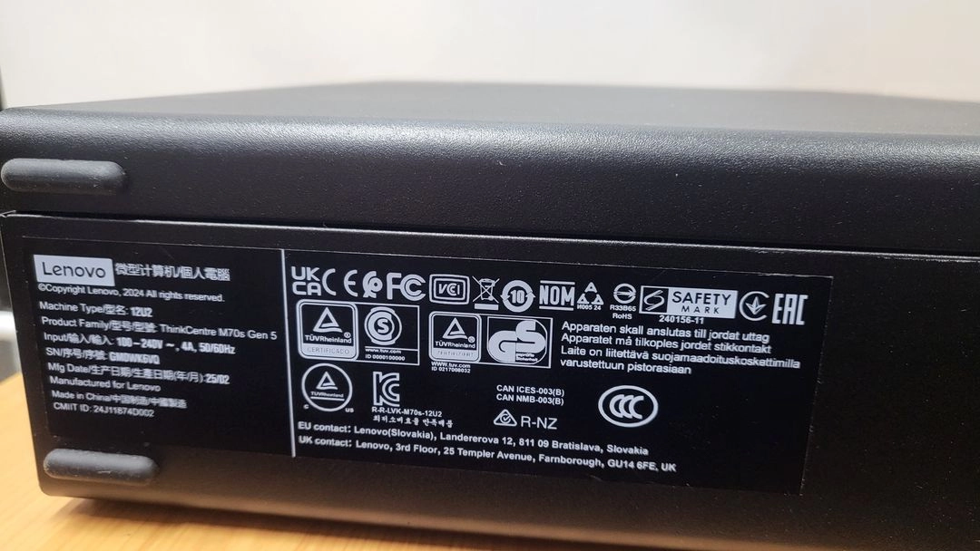 레노버 M70S Gen5 Desktop(ThinkCentre)TYPE12U2 14세대 이미지