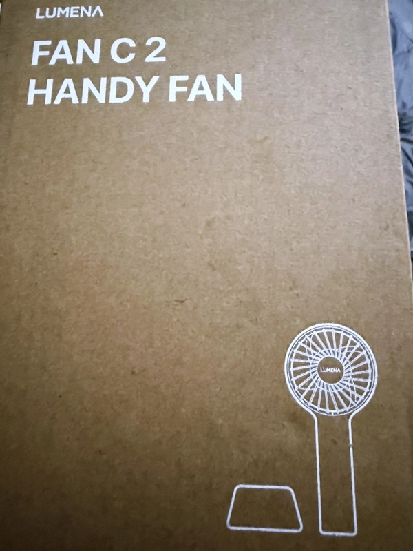 (2개 세트) 루메나 휴대용 무선 선풍기 FAN C 2 더스티 그린 및 오아 라운드 핸디팬 미개봉 새제품 이미지