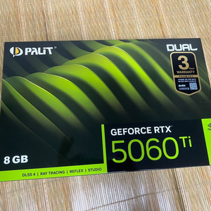 Palit RTX 5060 Ti DUAL 8GB 그래픽카드 미개봉 새제품 이미지