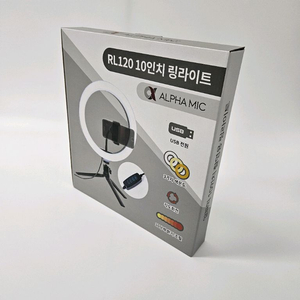 알파믹 LED 10인치 링라이트 촬영용 지속광 (미개봉) 이미지