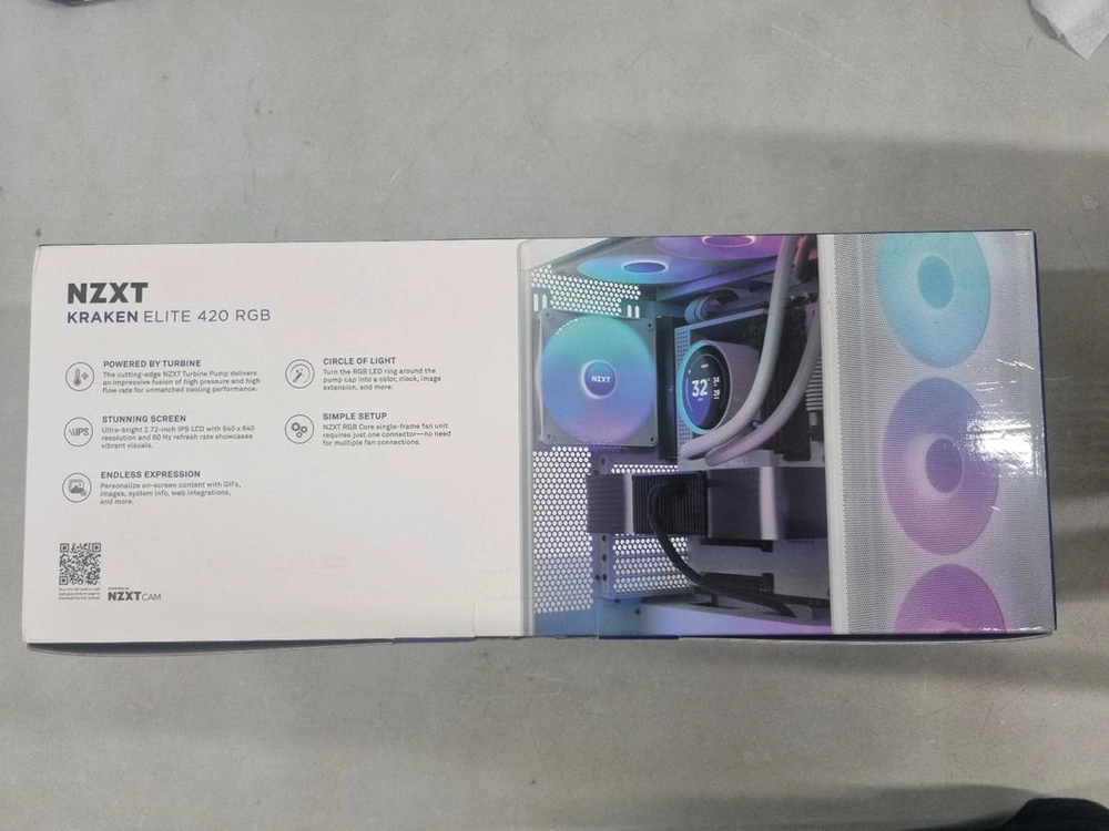 크라켄 Elite 420 RGB 화이트 미사용 이미지