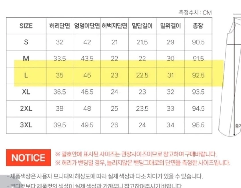 부츠컷데님바지 청바지 L사이즈 이미지