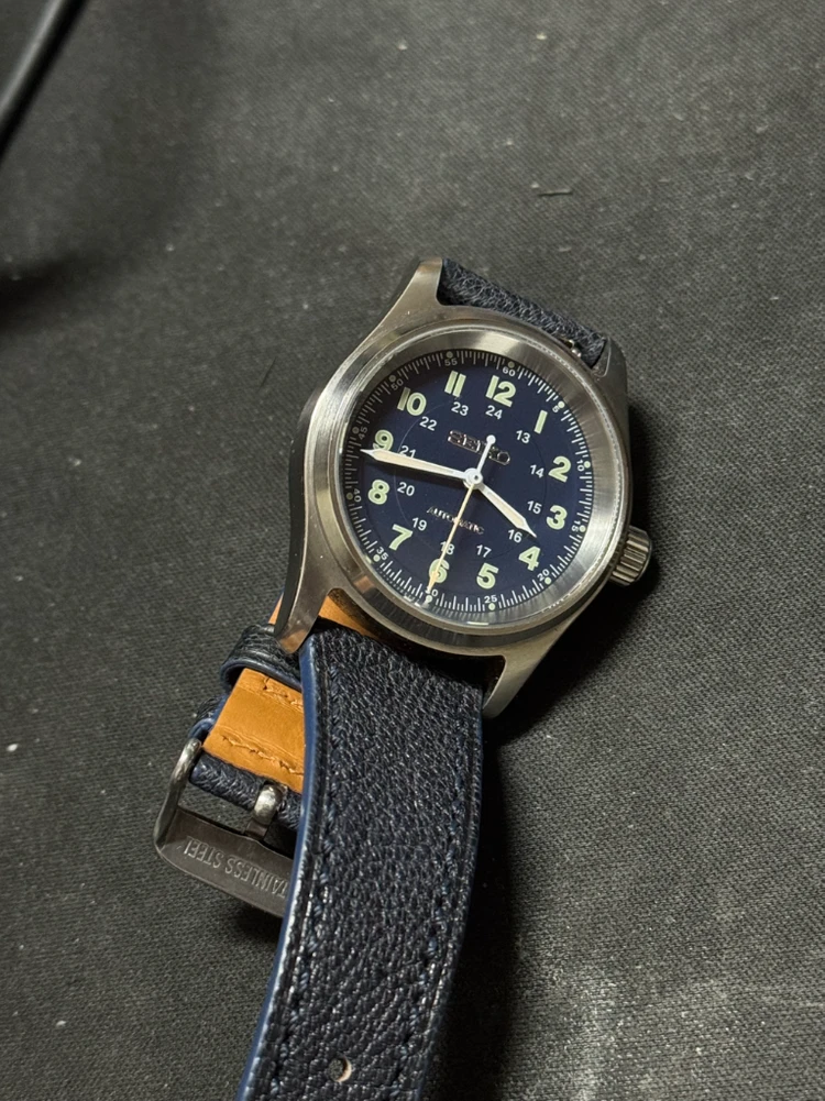 세이코 오토매틱 시계 커스텀 시계 모드시계 카키필드 필드워치 36mm 이미지