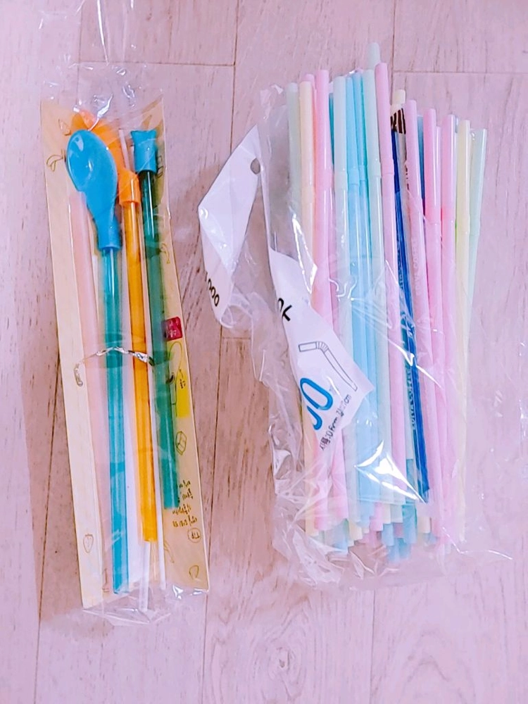[ 새상품_빨대+빨대도구들 일괄 저렴히 판매 ] 이미지