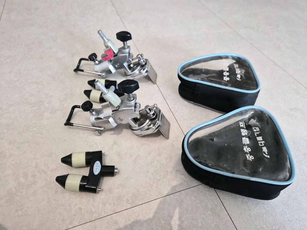 소좌용1단받침틀2개 소좌받침틀 중층클램프 경첩형받침틀 1단클램프 이미지