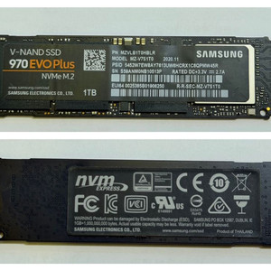 NVMe SSD 1TB 삼성 970 evo plus 이미지