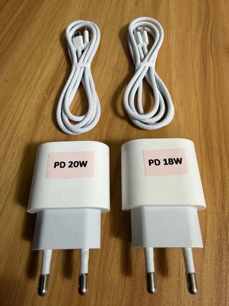 C 타입 애플 정품 20W, 애플 정품 18W 충전기 어댑터 이미지