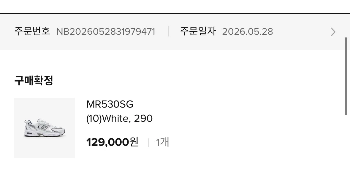 [290] 뉴발란스 530 화이트 실버(MR530SG) 이미지