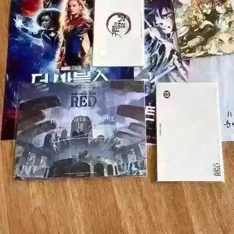 원피스 필름레드 아트카드 필름마크 오리지널티켓 루피 우타 오티 영화굿즈 이미지