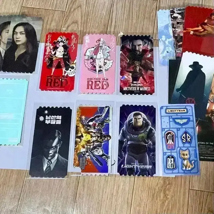 원피스 필름레드 아트카드 필름마크 오리지널티켓 루피 우타 오티 영화굿즈 이미지