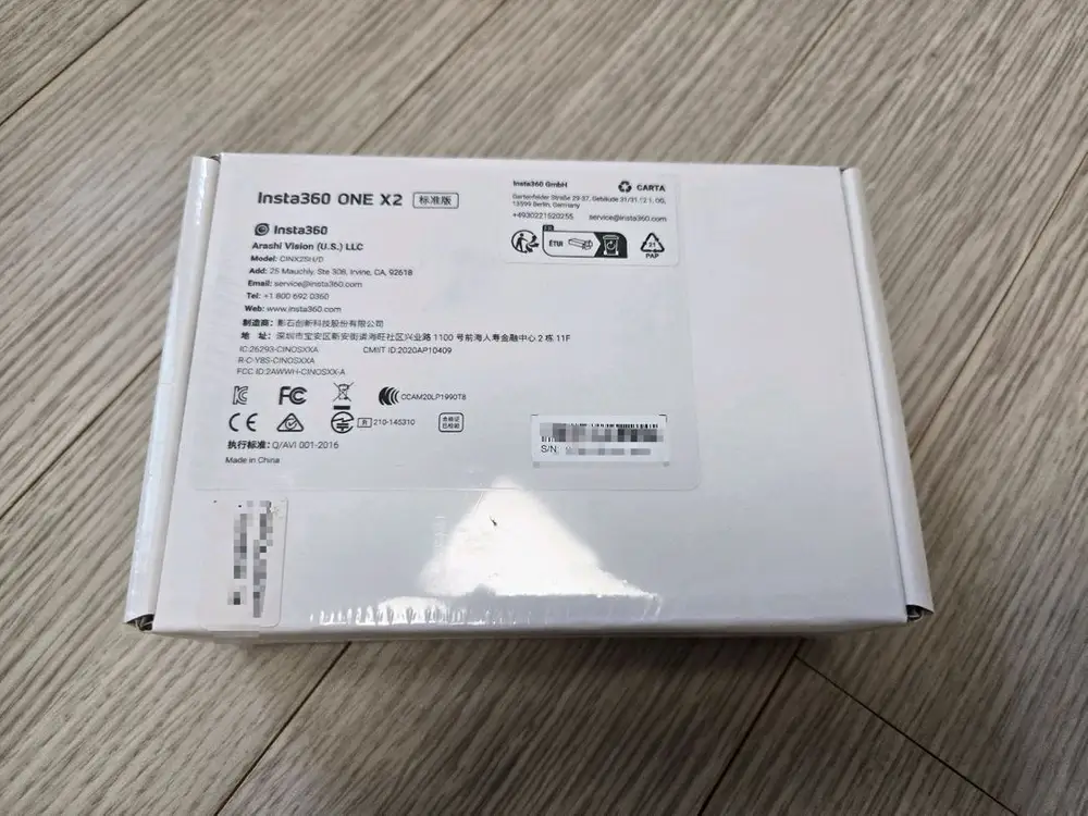 인스타360 x2 액션캠 새제품 팝니다 ( insta360 x2 ) 이미지