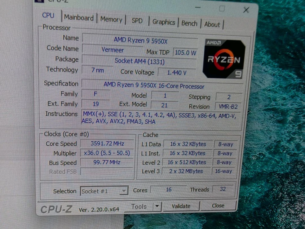 라이젠 5950x cpu 판매합니다. 이미지