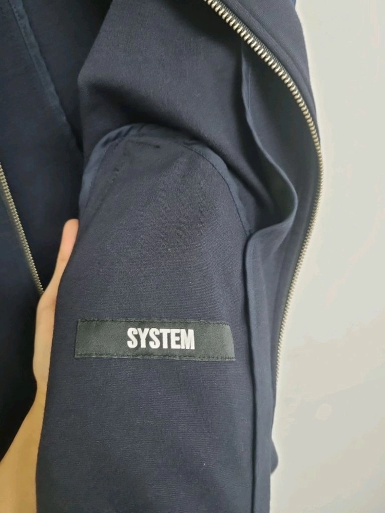시스템 SYSTEM 남성 집업 트랙 자켓 네이비 100-105 이미지