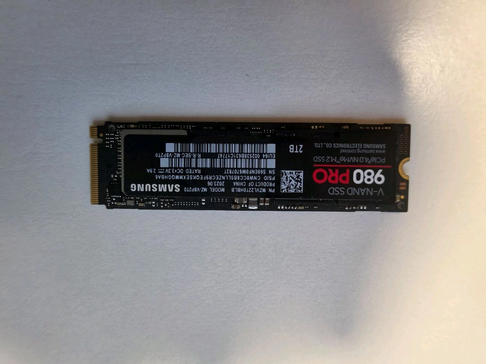 nvme 삼성전자 980 pro 2TB 팝니다 ssd 이미지