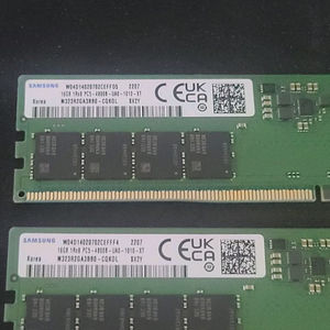 삼성 DDR5 16GB 4800MHz 데스크탑용 램 2개 팝니다 (총 32GB) 이미지