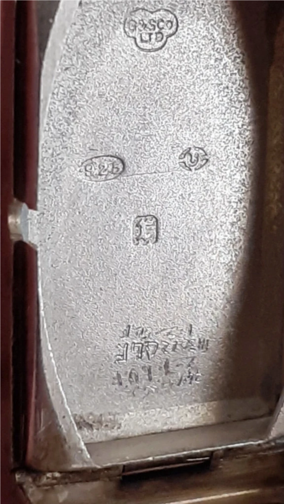 미작동) 빈티지 여성용 초기 goldsmith & silversmiths 수동 은 시계 판매합니다 이미지