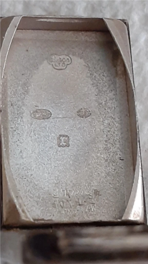 미작동) 빈티지 여성용 초기 goldsmith & silversmiths 수동 은 시계 판매합니다 이미지