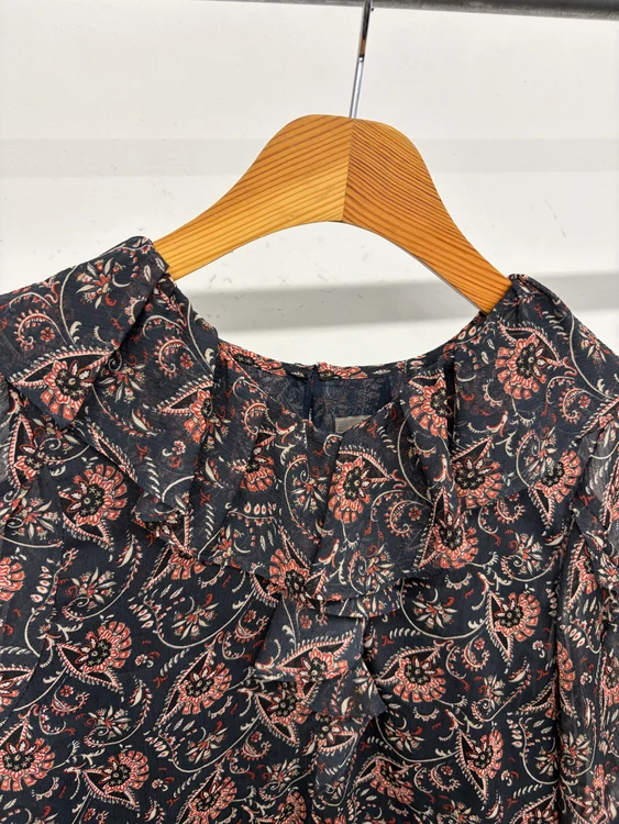 BCBG 러플 쉬폰 블라우스 66 이미지