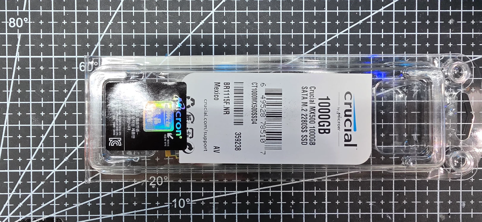마이크론 크루셜 MX500 M.2 1TB SSD 이미지