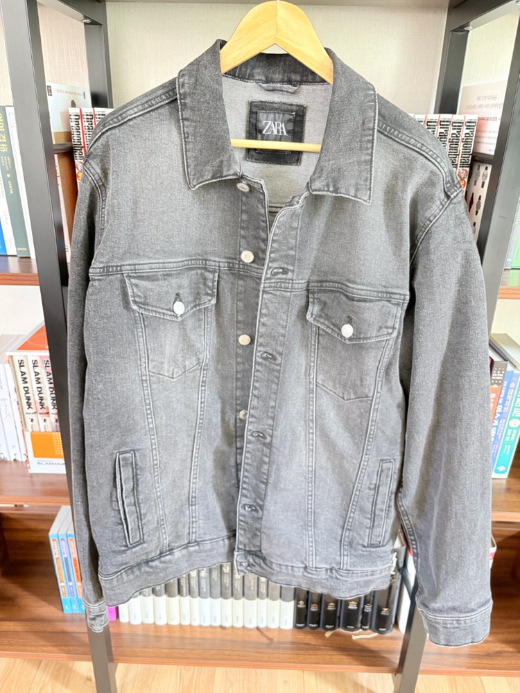 ZARA 데님 자켓 XL (그레이/블랙) 일괄 이미지