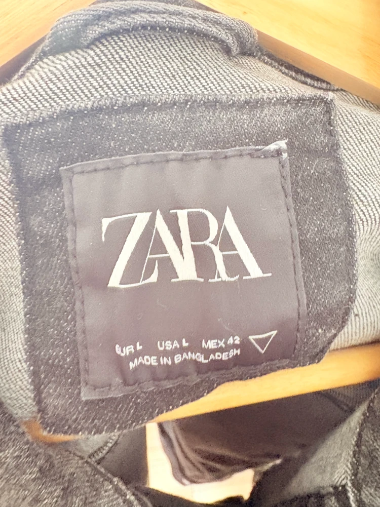 ZARA 데님 자켓 XL (그레이/블랙) 일괄 이미지