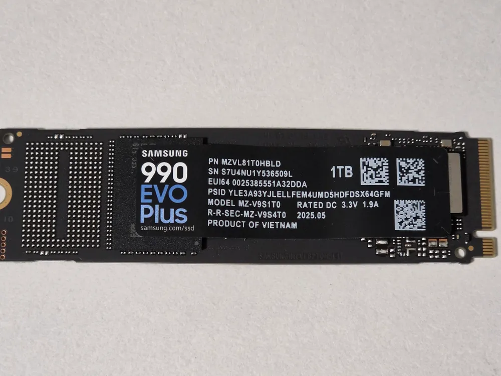 삼성전자 N!VME 990 EVO Plus 1TB M.2 SSD 이미지