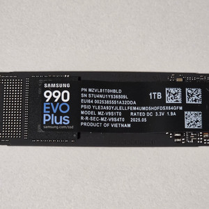 삼성전자 N!VME 990 EVO Plus 1TB M.2 SSD 이미지