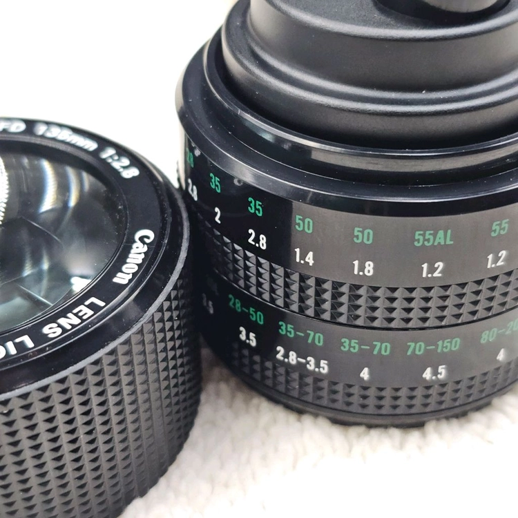 캐논 FD 135mm 렌즈형 가스 라이터 루페 겸용 필름카메라 필카 이미지