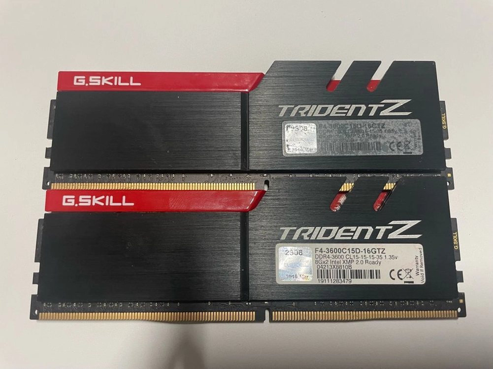 지스킬 트라이던트 DDR4 3600cl15 16GB 이미지