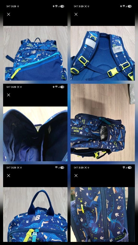 뉴발란스 초등가방. 초등학년 K•Swiss 가방. 2개일괄 이미지
