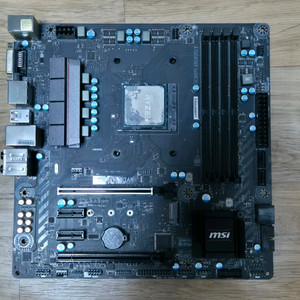 MSI B350M MORTAR 메인보드 + 라이젠 5 1600 CPU 이미지