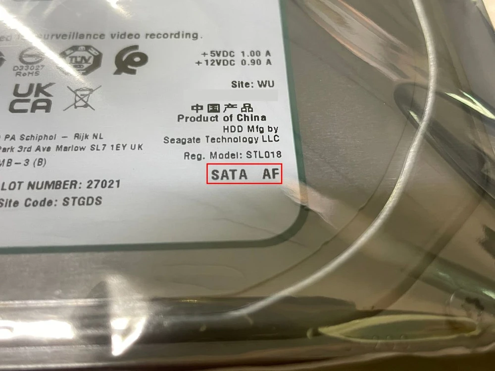 리퍼 미개봉 / 씨게이트 하드디스크 스카이호크 AI / 10TB / SATA (PC,NAS 호환) 이미지