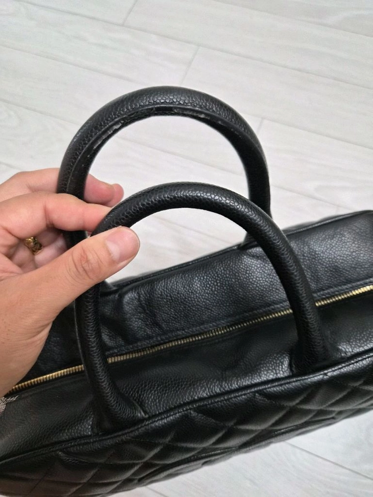 샤넬 퀼팅 볼링 보스턴백 이미지