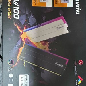 biwin ddr5 6000cl28 48gb 화이트 rgb 교환 이미지