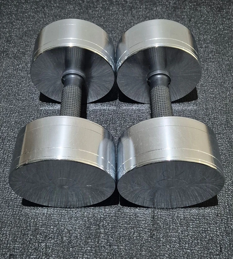 (택포) 국산 10KG 고밀도 크롬 아령 덤벨 두개 한세트 이미지