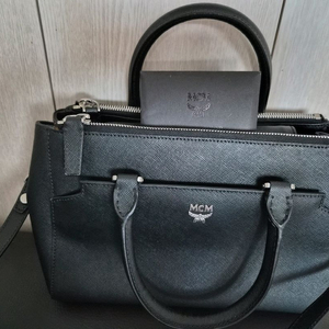 MCM 정품 사피아노 토트백 블랙 판매 이미지