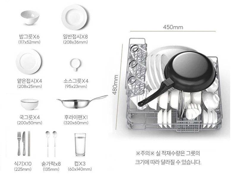 [미개봉] 쉐프본 워시폴8 화이트라벨 무설치 무타공 식기세척기 6인용 새상품 판매합니다 이미지