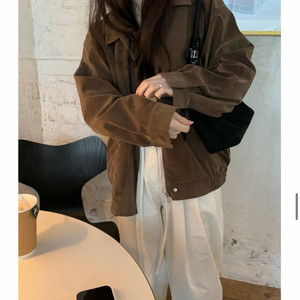 새상품 스웨이드 브라운 자켓 / 봄가을자켓/코트/아우터/데일리룩 이미지