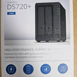 시놀로지나스 720+, 2BAY, 4TB 이미지