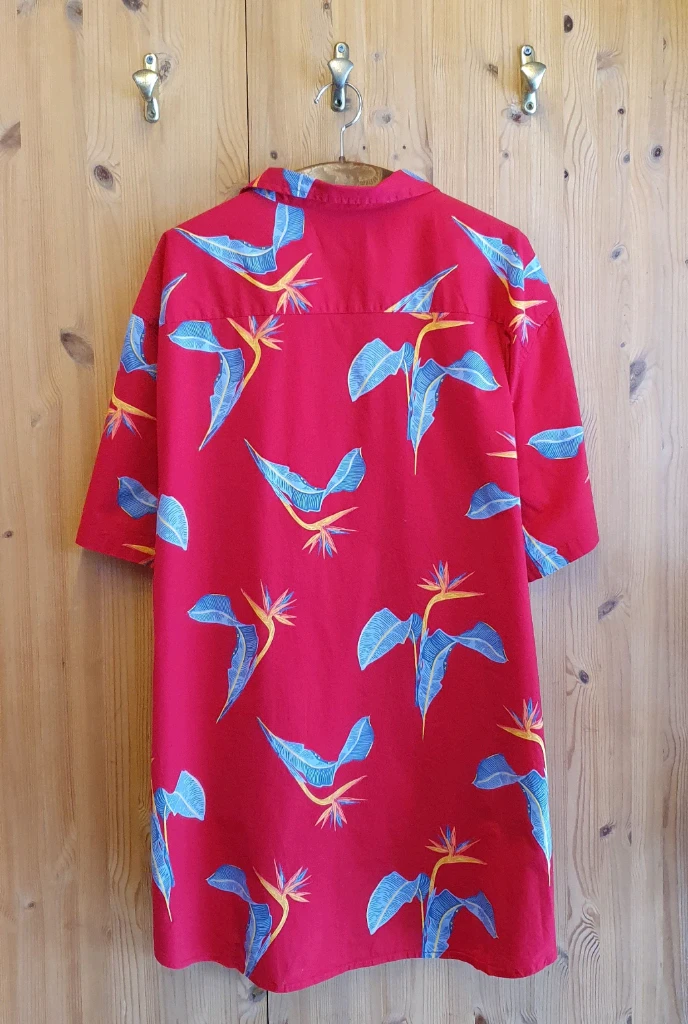 3XL.하와이안 셔츠(레드) 이미지