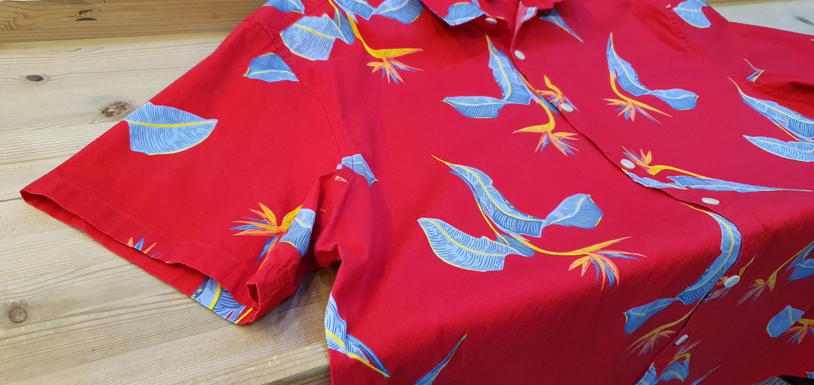 3XL.하와이안 셔츠(레드) 이미지