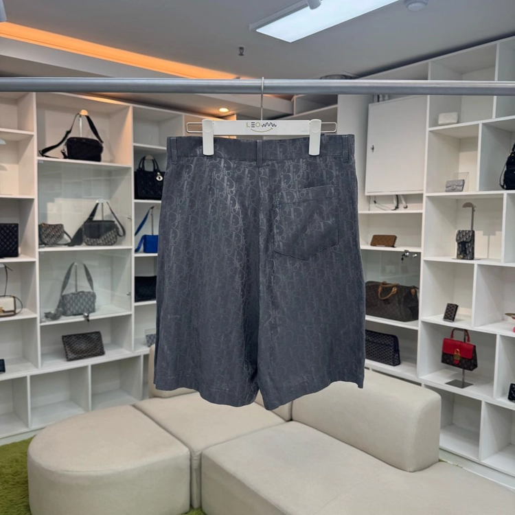 디올 오블리크 자카드 실크 반바지 이미지