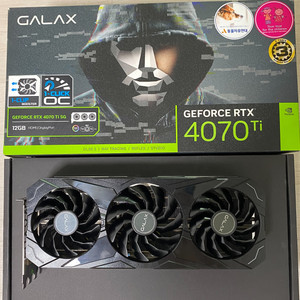 갤럭시 GALAX RTX 4070 Ti SG 12GB 그래픽카드 이미지