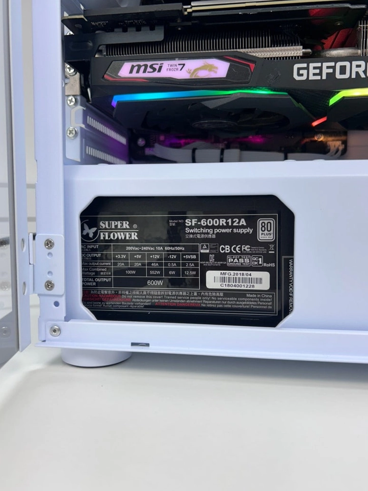 i5-11400F RTX2070 SUPER 32GB 화이트 게이밍PC 이미지