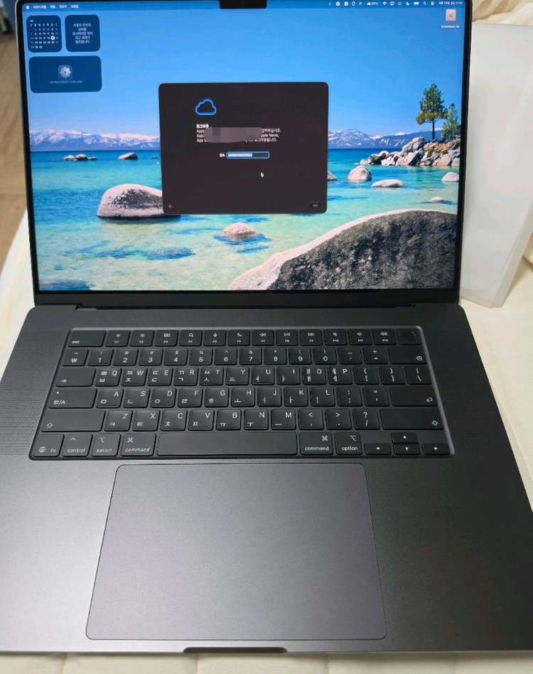 맥북 프로 16인치 M5 max 풀칩48g 2TB 사이클5 애플케어 새제품급 풀박스 이미지